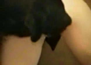 Lovely model can't stop fucking with a hound